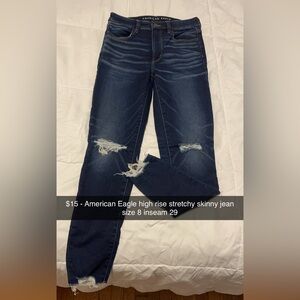 American Eagle high rise skinny jean